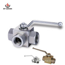 NPT L-Bore High Pressure Steel Hydraulic Ball Valve